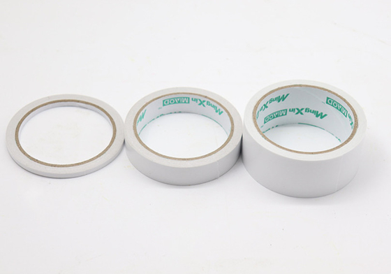12mm White Double Sided Tissue Paper Packing Adhesive Tape Heat Resistant Oem