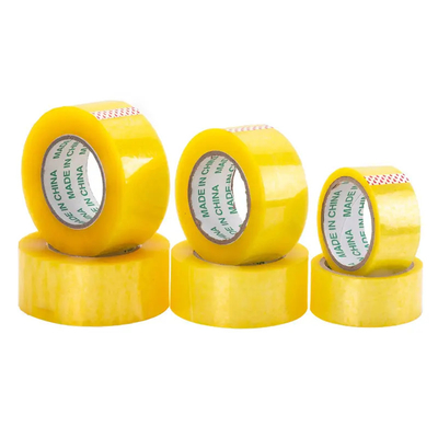 40 - 48mic klarer gelblicher BOPP Packband der Stärke-BOPP des Klebstreifen-
